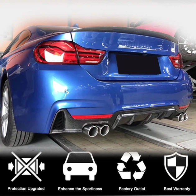 Диффузор заднего бампера V1 (для M-Sport, Карбон) для BMW 4 серия F32/F33/F36 2012-2020 гг - изображение 2