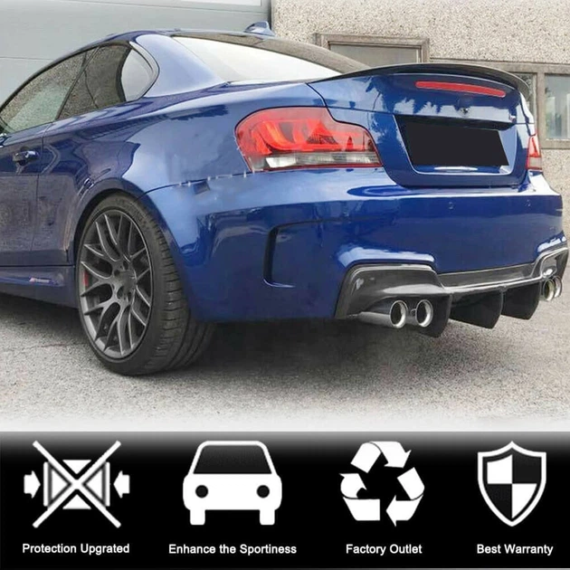 Дифузор заднього бампера (для 1M E82, Карбон) для BMW 1 серія E81/E82/E87/E88 2004-2011 рр - зображення 3