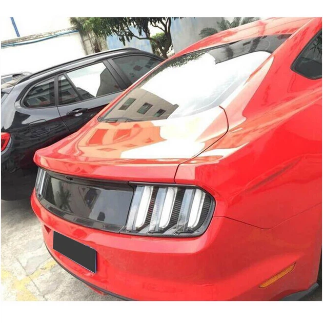Накладки на задні ліхтарі (2015-2017, Карбон) для Ford Mustang рр - зображення 2
