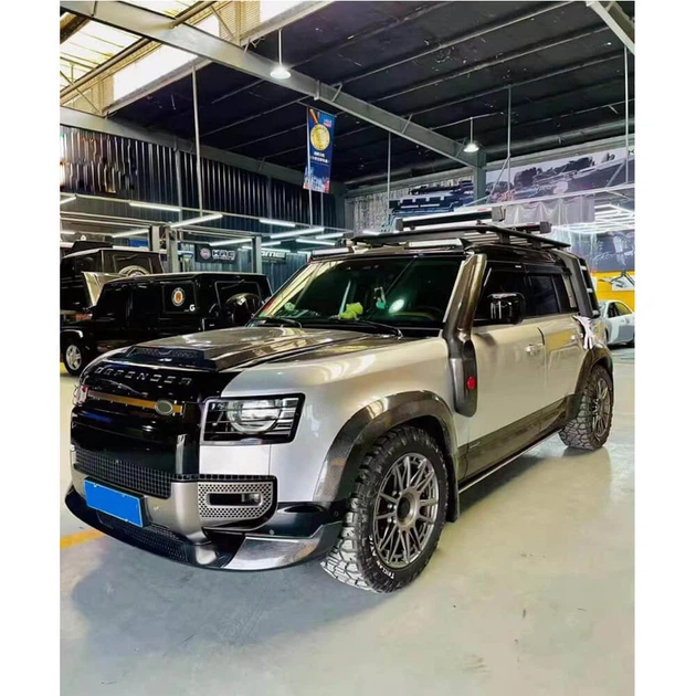 Расширители арок (Bushwacker, 6 шт., карбон) для Land Rover Defender 2019- гг - изображение 2