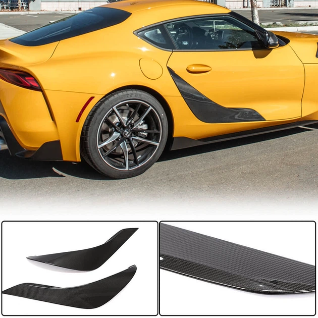 Накладки на двері (Карбон) для Toyota Supra 2019- рр - зображення 2