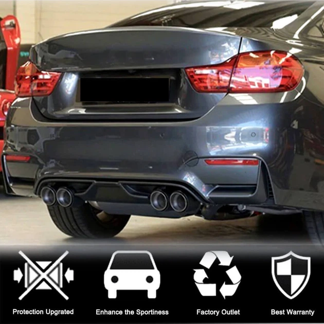 Дифузор заднього бампера V7 (для F80, Карбон) для BMW 3 серія F30/F31 2012-2019 рр - Фото 2 Дифузор заднього бампера V7 (для F80, Карбон) для BMW 3 серія F30/F31 2012-2019 рр - зображення 2