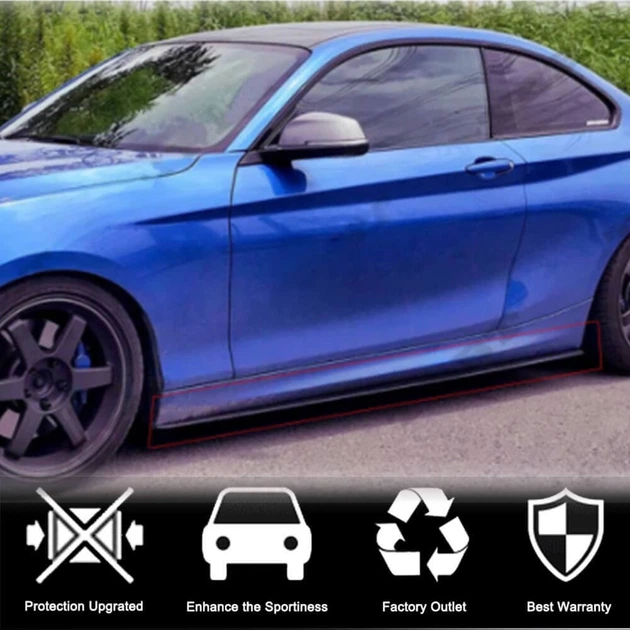 Накладки на пороги (для M-Sport, Карбон) для BMW 2 серия F22/F23 2014-2021 гг - изображение 2