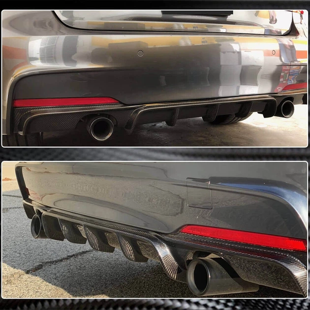 Задний Диффузор Бампера V1 для F30 M-Sport, Карбон для BMW 3 серия F30/F31 2012-2019 гг - изображение 5