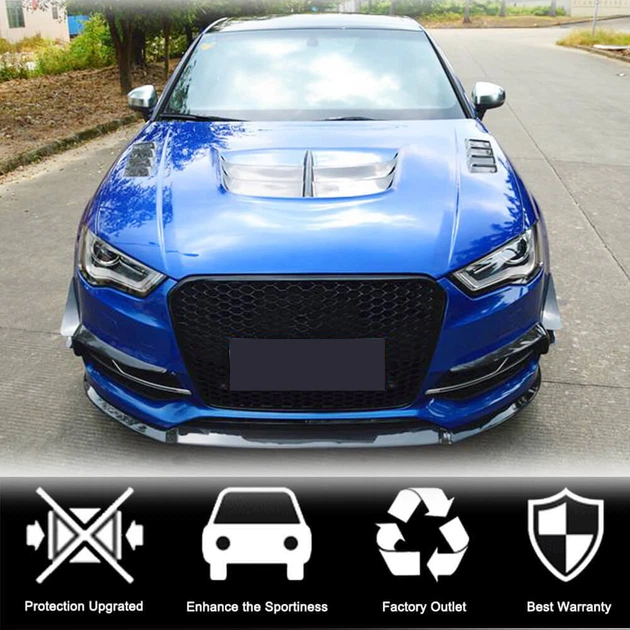 Накладки на противотуманки (для S-Line Sedan 2012-2016, Carbon) для Ауди A3 - изображение 2