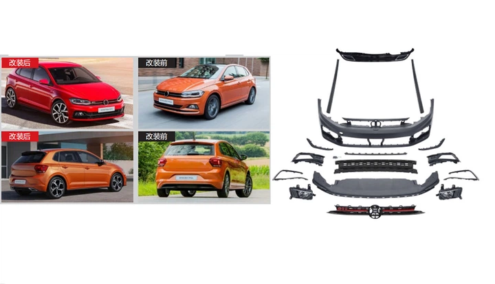Комплект обвеса GTI (для 2017-2021) для Volkswagen Polo 2017- гг - Фото 1 Комплект обвеса GTI (для 2017-2021) для Volkswagen Polo 2017- гг - изображение 1