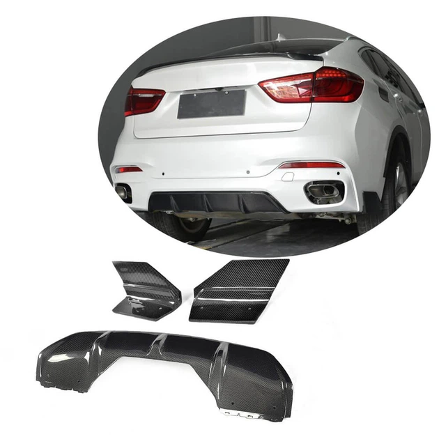 Диффузор заднего бампера V1 (для M-Sport, Карбон) для BMW X6 F16 2014-2019 гг - Фото 1 Диффузор заднего бампера V1 (для M-Sport, Карбон) для BMW X6 F16 2014-2019 гг - изображение 1