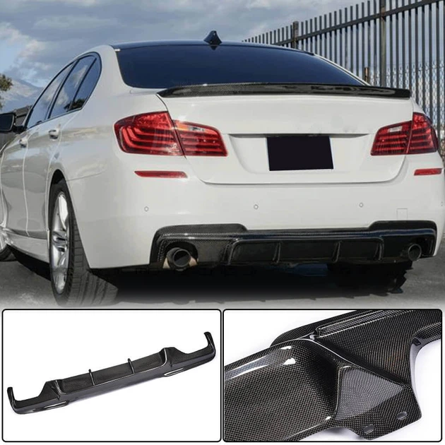 Дифузор заднього бампера V3 (для F10 M-Sport, Карбон) для BMW 5 серія F10/F11 2010-2016 рр - Фото 1 Дифузор заднього бампера V3 (для F10 M-Sport, Карбон) для BMW 5 серія F10/F11 2010-2016 рр - зображення 1