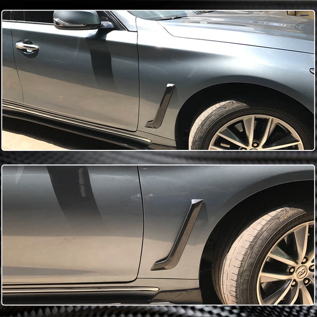Карбоновые накладки на передние крылья (для Q50 Base/Sport 2014-2020) для Infiniti Q50/Q60 - изображение 4