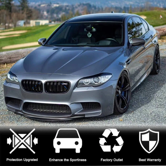 Накладка на передній бампер Lip V4 (для F10 M5, Карбон) для BMW 5 серія F10/F11 2010-2016 рр - зображення 2