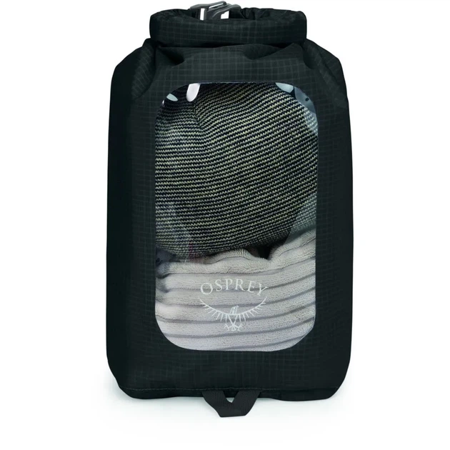 Гермомішок Osprey DrySack 6L w/Window black O/S чорний - Фото 3 Гермомішок Osprey DrySack 6L w/Window black O/S чорний - изображение 3