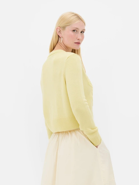 Кардиган Primark жовтий QPIQO471 2XL - Фото 3 Кардиган Primark жовтий QPIQO471 2XL - зображення 3