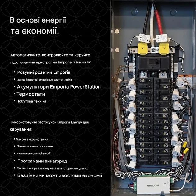 Система моніторингу електроспоживання Emporia Vue 3, розумний енергомонітор для дому, Wi-Fi, UL Certified - зображення 5