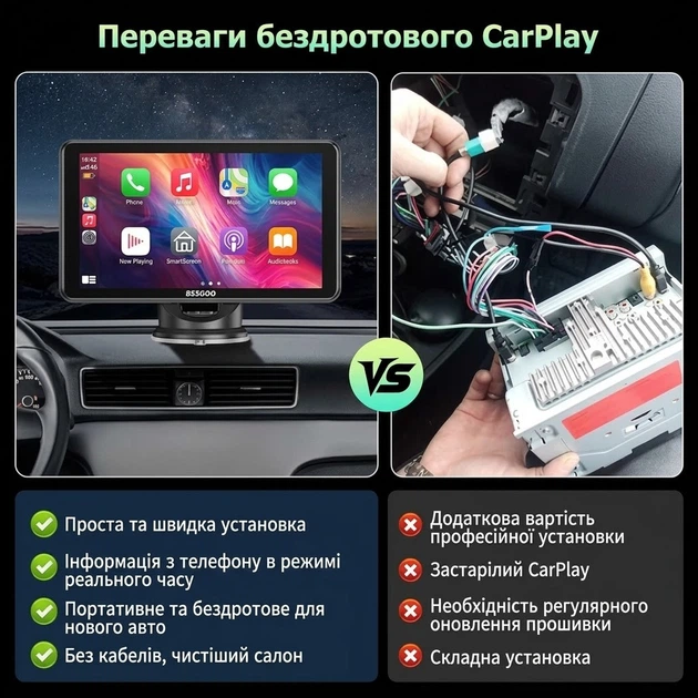 Автомагнітола ESSGOO 743CP Black (R4776131820250) - изображение 5