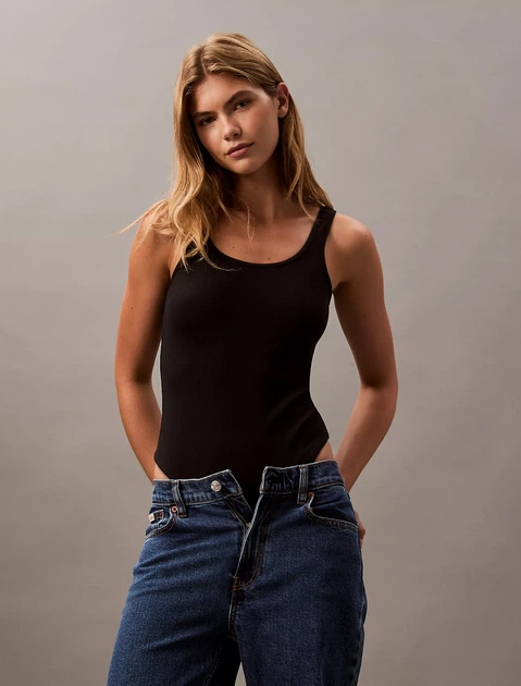 Боді жіночий Calvin Klein Contour Rib 40251WP черный L - Фото 1 Боді жіночий Calvin Klein Contour Rib 40251WP черный L - изображение 1
