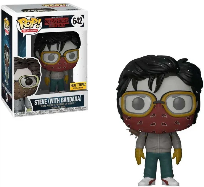 Фигурка Funko Pop Фанко Поп Стив в бандане Steve with Bandana №642 Stranger Things (Очень странные дела) - Фото 1 Фигурка Funko Pop Фанко Поп Стив в бандане Steve with Bandana №642 Stranger Things (Очень странные дела) - изображение 1