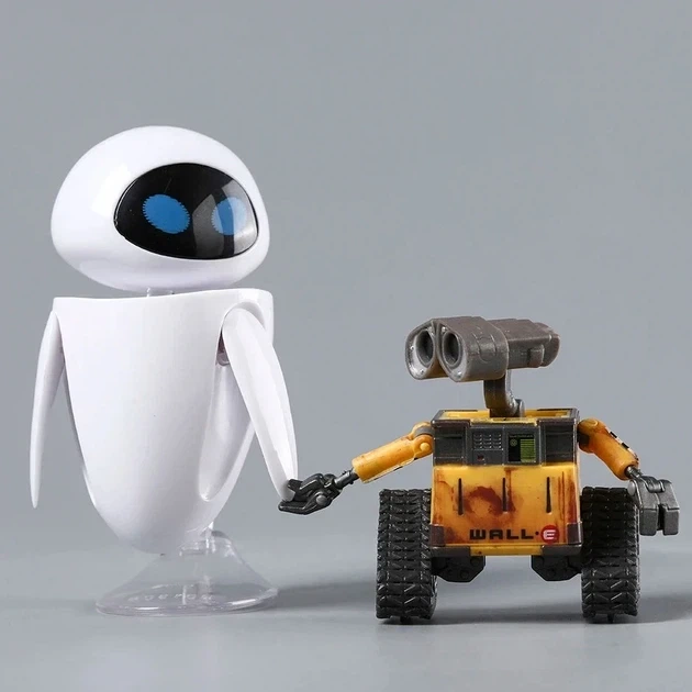 Подвижная Фигурка из мультфильма WALLE Валли и Ева WALL·E и EVE Коллекционный набор с аксессуарами 10 см - Фото 3 Подвижная Фигурка из мультфильма WALLE Валли и Ева WALL·E и EVE Коллекционный набор с аксессуарами 10 см - изображение 3