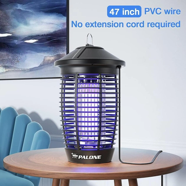 Лампа-знищувач комах PALONE 20W, 4500V, для приміщень і вулиці, площа до 100 м² - изображение 2