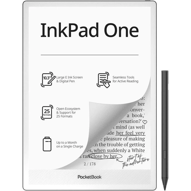 Электронная книга PocketBook 1030 InkPad One Black (PB1030-8-WW) [162968] - изображение 2
