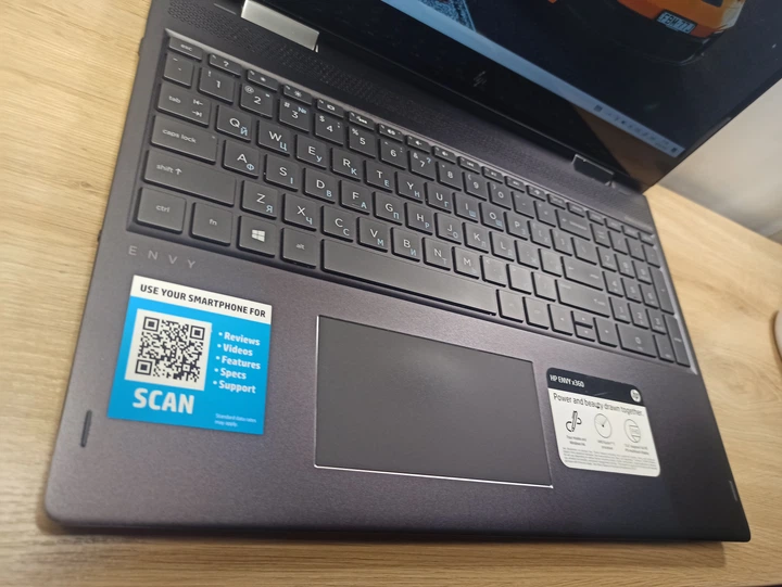 Металевий HP Envy x360 2в1 IPS / Ryzen 5 2500U (4 ядра) / 16Gb / 256Gb / Vega 8 - Б/В - Фото 4 Металевий HP Envy x360 2в1 IPS / Ryzen 5 2500U (4 ядра) / 16Gb / 256Gb / Vega 8 - Б/В - зображення 4