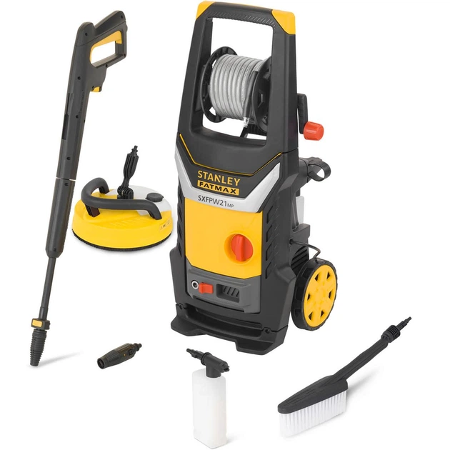 Мойка высокого давления электрическая STANLEY FATMAX SXFPW21MPE мощность 2.1 кВт (SXFPW21MPE) - Фото 1 Мойка высокого давления электрическая STANLEY FATMAX SXFPW21MPE мощность 2.1 кВт (SXFPW21MPE) - изображение 1