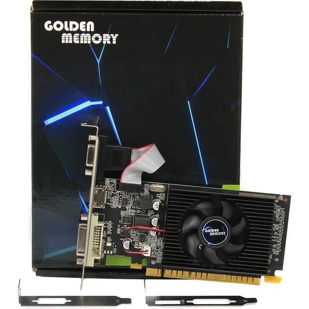 Відеокарта Golden Memory GT610 2GB GDDR3 64-bit 810/1333 MHz Low Profile (GT610D32G64BIT) (GDDR3, 64 bit, PCI-E 3.0 x16) (23799814-1868) - Фото 2 Відеокарта Golden Memory GT610 2GB GDDR3 64-bit 810/1333 MHz Low Profile (GT610D32G64BIT) (GDDR3, 64 bit, PCI-E 3.0 x16) (23799814-1868) - зображення 2