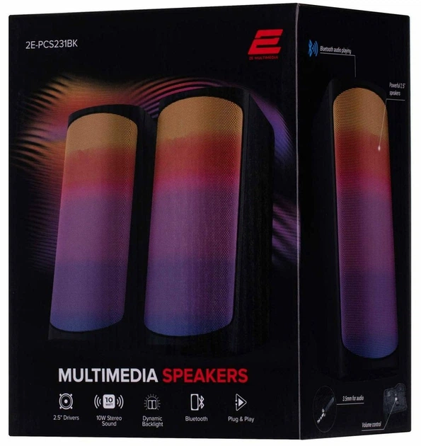 Акустична система 2E PCS231 RGB Matrix USB Black(2E-PCS231BK) - изображение 8