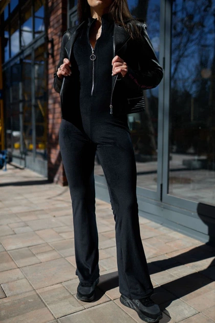 Комбінезон жіночій велюровий idiali Чорний 42-44 (8220242-44) - Фото 1 Комбінезон жіночій велюровий idiali Чорний 42-44 (8220242-44) - изображение 1