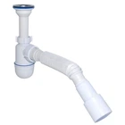 Сифон под умывальник Waterstal А-32019 1 1/2″ пластик белый (GSR-000013265) - Фото 3 Сифон под умывальник Waterstal А-32019 1 1/2″ пластик белый (GSR-000013265) - изображение 3