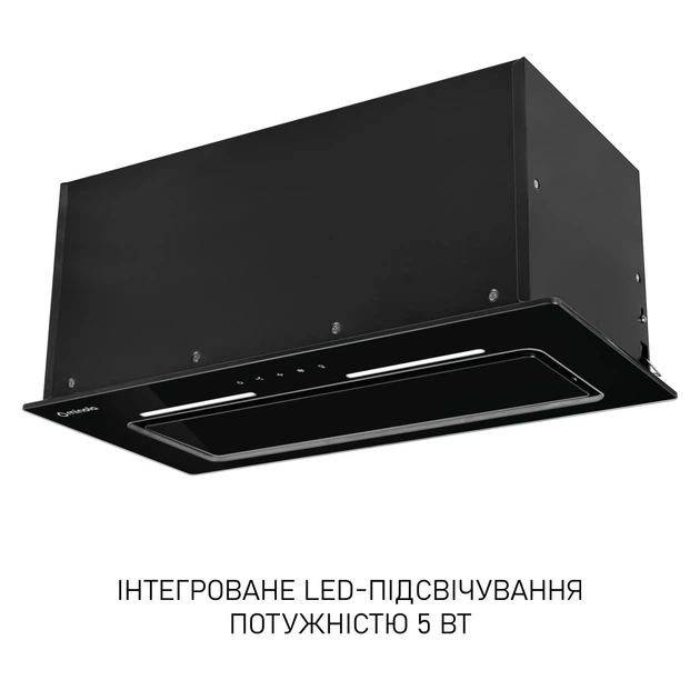 Витяжка повновбудована Minola HBI 6673 BL GLASS 1000 LED Line - зображення 7