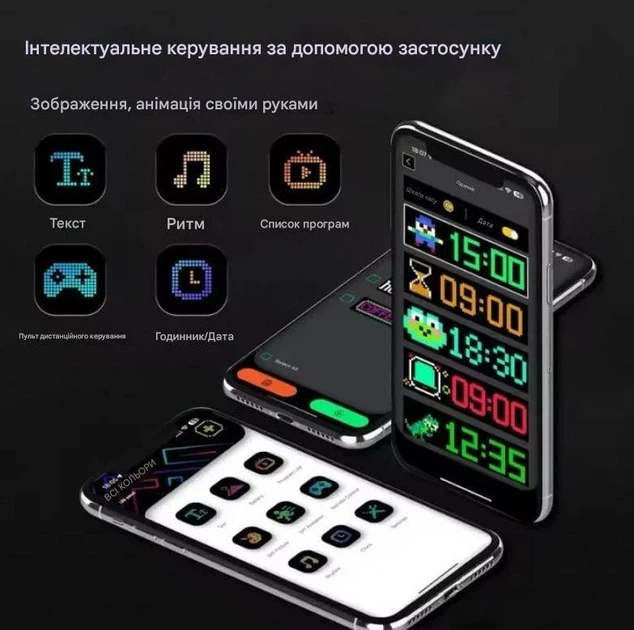 Світлодіодна стрічка для авто LED EYES 16×64 RGB 92×374 мм з Bluetooth керуванням - зображення 6