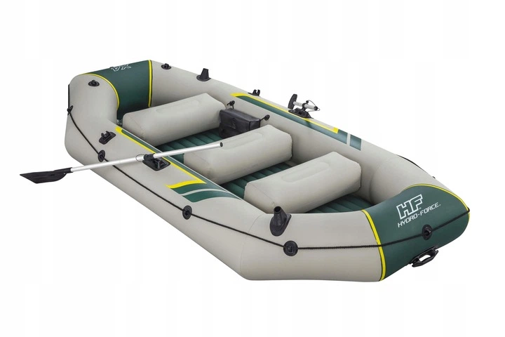 Човен надувний Bestway Hydro-Force Ranger Elite X4320 х 148 см, зелено-бежевий - изображение 2