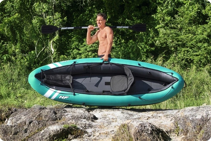 Каяк надувний Bestway Hydro-Force Ventura Elite X1 280 х 86 см, блакитно-чорний - изображение 5