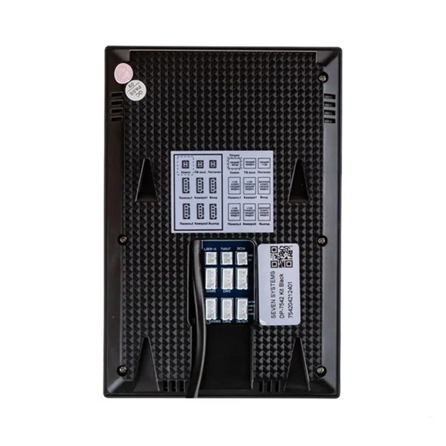Комплект домофона 4,3 дюйми з викликною панеллю SEVEN DP-7542 Kit Black - зображення 3