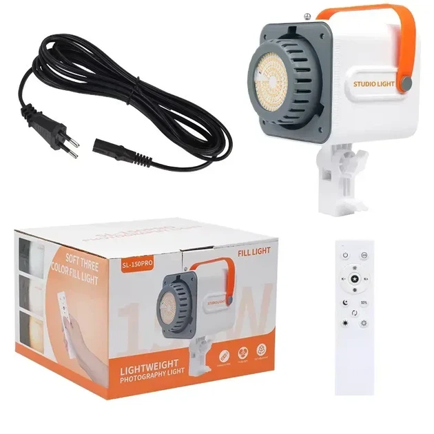 Профессиональный студийный свет прожектор 150Вт LED Bi-Color 2800-6500К с пультом SL-150 Pro - изображение 5