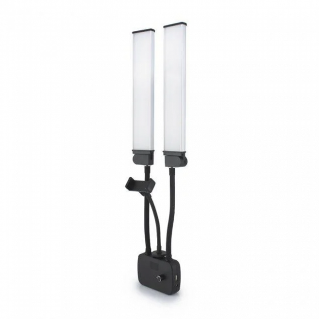 Светодиодная лампа двойная 3200-5600К 45Вт Puluz HD-45X - изображение 3
