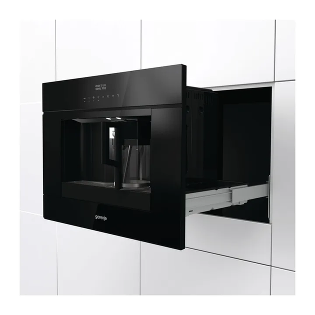 Кавомашина Gorenje вбудована, 1,8л, зерно+мелена, автомат.капуч, дисплей, сернор.керування, підсвітка, чорний - изображение 3