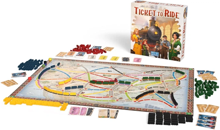 Настольная Игра Билет На Поезд США Новое Издание Ticket to Ride USA Alan R. Moon Days of Wonder 71791 - изображение 2