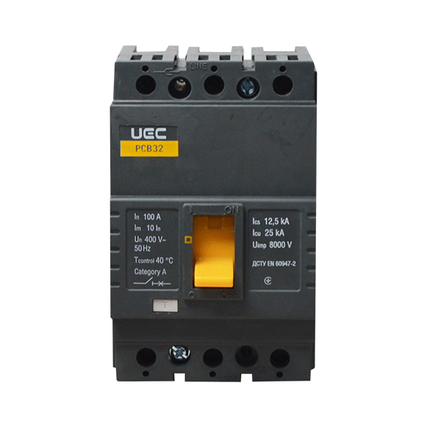 Автоматичний вимикач PCB32 3P 100A 25кА UEC - зображення 2