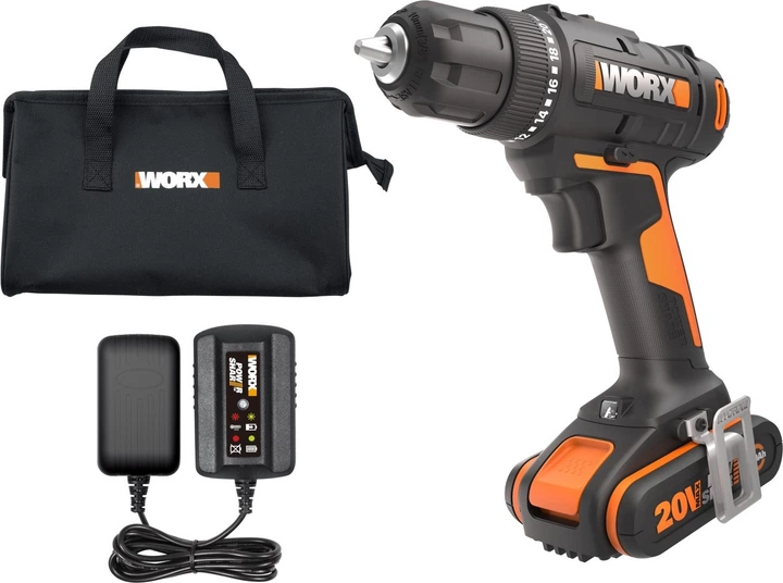 Дриль-шурупокрут Worx WX100 з акумулятором та зарядним пристроєм (6943475873561) - зображення 2