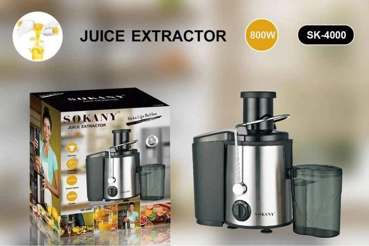 Соковыжималка электрическая SOKANY SK-4000 для фруктов и овощей - изображение 7