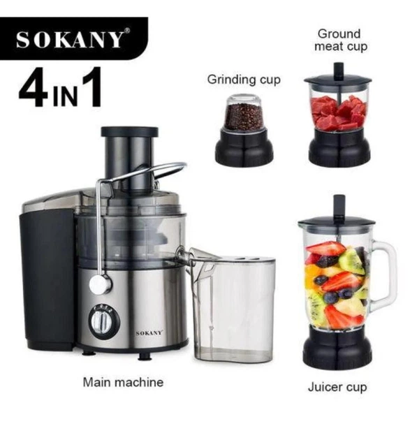 Соковыжималка центрифужная Sokany SK-4009 800W с контейнером 450 мл - изображение 5