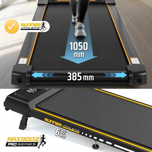 Беговая дорожка электрическая Runner Athletix RAX9002 складная, Walking Pad 120 кг до 12 км/ч - изображение 4