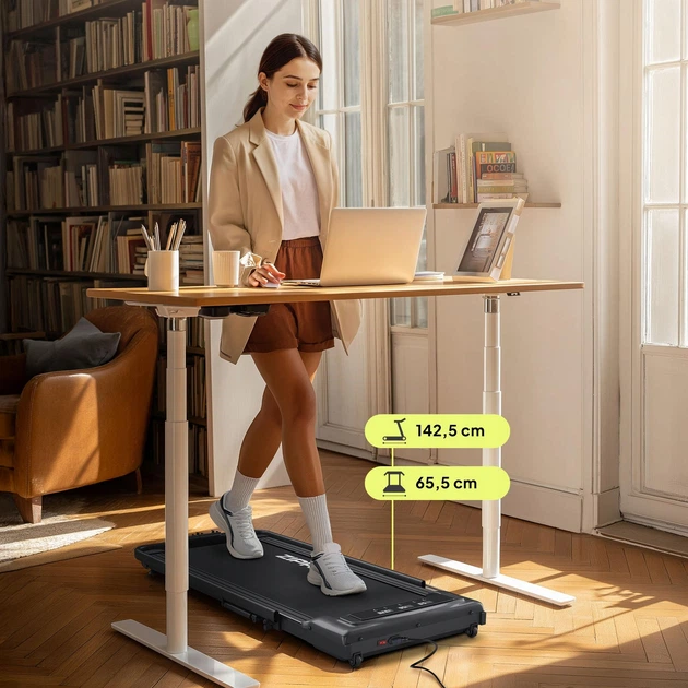 Электрическая беговая дорожка Zipro Newlite, складная, Walking Pad 2-в-1 до 12 км/ч, 110 кг - изображение 8