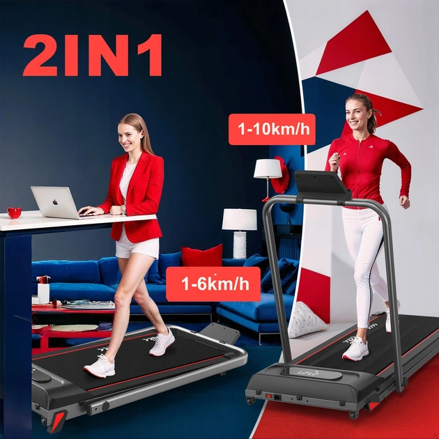 Электрическая беговая дорожка P100 Stride, 10 км/ч, Walking Pad под стол, 100 кг, с углом наклона 7% - Фото 4 Электрическая беговая дорожка P100 Stride, 10 км/ч, Walking Pad под стол, 100 кг, с углом наклона 7% - изображение 4