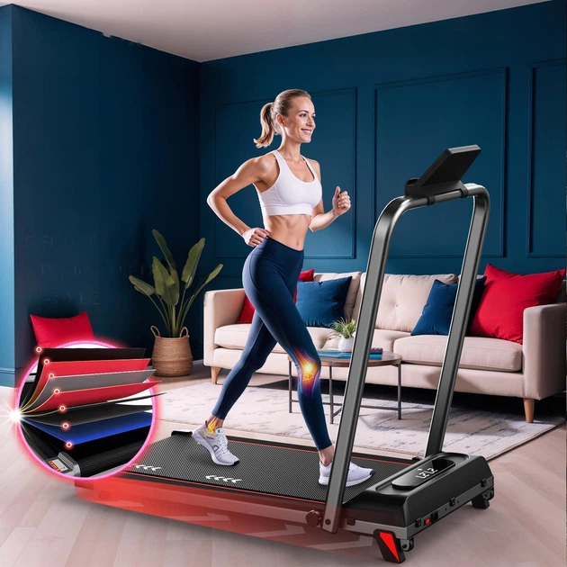 Электрическая беговая дорожка P100 Stride, 10 км/ч, Walking Pad под стол, 100 кг, с углом наклона 7% - Фото 7 Электрическая беговая дорожка P100 Stride, 10 км/ч, Walking Pad под стол, 100 кг, с углом наклона 7% - изображение 7