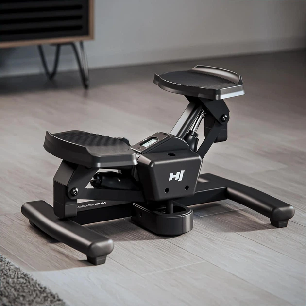 Степпер Hop-Sport Snash HS-060S 2-в-1 поворотний та прямий, тренажер для дому до 110 кг - зображення 9