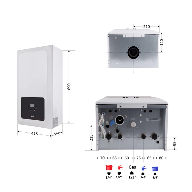 Котел газовий Airfel Optimum Premix 36 кВт - зображення 5