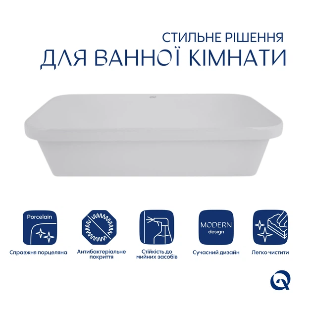 Раковина Qtap Scorpio 615х390х150 White QT1411K491WN - Фото 3 Раковина Qtap Scorpio 615х390х150 White QT1411K491WN - изображение 3
