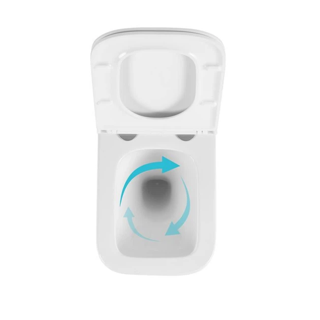 Готовое решение Qtap для ванной комнаты: подвесной унитаз Gemini Ultra Quiet 485×340×350+ комплект инсталляции Nest 4в1 (линейная клавиша Matt Black) - изображение 6